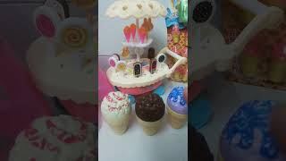 Satisfying With Unboxing Miniature ice cream kitchen set toys ASMR video