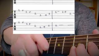 Intermediate Guitar Lesson  ~ Picking John Henry in A