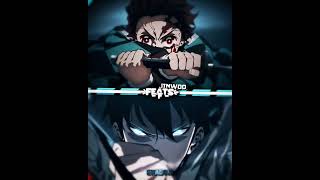 Tanjiro vs Jinwoo #edit #shorts #trending #anime