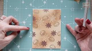 DIY | Ako spraviť pohľadnicu | Vianočná | Horúci embossing | Návod