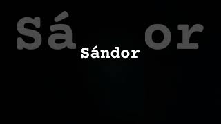 sándor