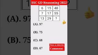 SSC GD Previous Year Question || SSC GD Exam 2022 #shorts #sscgd #virelshort #virelshorts