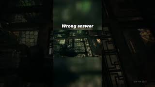 Wrong answer #shorts #batmanarkhamknight