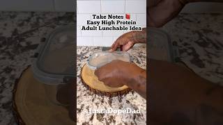 Take Notes 📕 you'll definitely want to save this EASY High Protein Adult Lunchable Idea! #ASMR