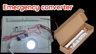 How to connect emergency light Tridonic EM converterLED BASIC 202A MH/LiFePO4 50V