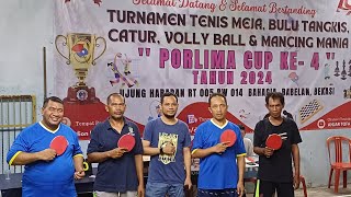 PINGPONG || PORLIMA CUP Ke- 4 || Syahrudin + Suhani VS Dion +Widodo