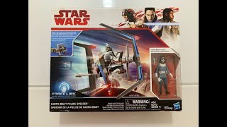 Star Wars- Canto Bight Police Speeder Unboxing