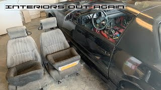 Tearing out interior on the Camaro