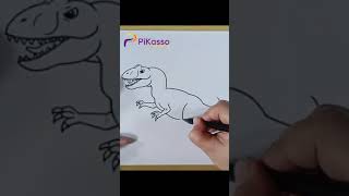 How to Draw a Allosaurus Easy in Less Than One Minutes