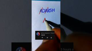 ADARSH Name Ka NEW BRAND LOGO 😱😱✅ #tamil #love #music #art #tamilan #art #drawing #logo #brand