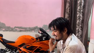 KTM bike 🏍️ ko Bed 🛌 ka pass Khadi kar ka fer sota hai mera Dost 😂😅||