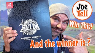 The Legend of Zelda Tears of the Kingdom Collector's Edition Sweepstake winner announcement!