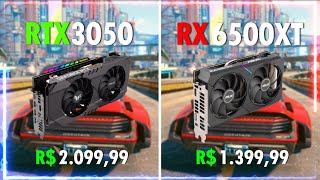 RTX 3050 vs RX 6500 XT | TESTE FPS EM 7 JOGOS 2022