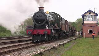 GWR Hall Class No.6990 'Witherslack Hall' southbound freight at Swithland [GCR 2017]