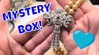 Mystery Unboxing Part 1 - Unsorted Vintage Jewelry Auction Win - What Did I Get???