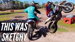 INSANE WHEELIES AND MOTOS! We all crashed...