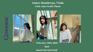 Senior Recital: Aimee Boudreau, viola