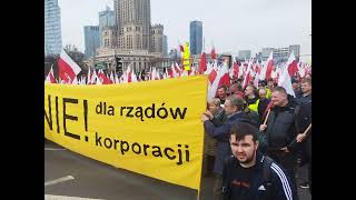 Protest Rolniczy Warszawa 27-02-2024