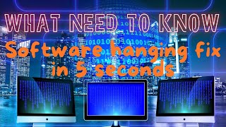 How To Fix Software Hanging On PC.