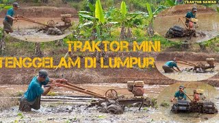 traktor Quick  capung metal!!traktor sawah mini bekerja di lahan lumpur dalam