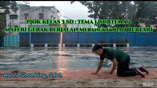 PJOK KELAS 3 SD : TEMA 1, SUBTEMA 2, MATERI GERAK BERJALAN MERANGKAK DAN BERLARI