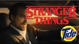 The Tide Pod Superbowl Ad but it stars Jim Hopper from Stranger Things