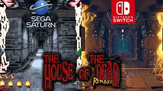 The House of the Dead Remake - Switch VS Saturn [Comparison]