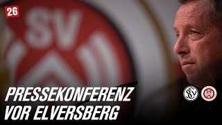 PRESSEKONFERENZ vor SV Elversberg vs. SV Wehen Wiesbaden I 2. Bundesliga I 24. Spieltag