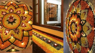 100+ Flower Rangoli Designs Ideas| Flower Decoration Ideas| Flower Rangoli Decoration Ideas 2022