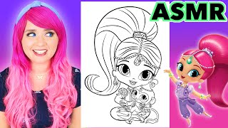 ASMR Coloring Shimmer and Shine Tala | Calming ASMR Coloring for Relaxation & Stress-Relief