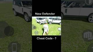 New Defender Cheat Code Indian bike driving 3d #foryou #shorts #shortsfeed #foryoutube #igsgamer