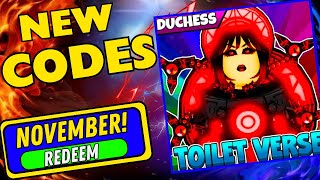 NEW CODES ROBLOX Toilet Verse Tower Defense CODES 2024 Toilet Verse Tower Defense CODES Toilet Verse