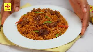 Jollof Rice with Soya Chunks | English