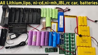 All Lithium, lipo, ni-cd, ni-mh, JBL, rc car, batteries,BMS , charger etc . in cheapest price.