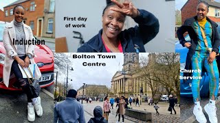 First week in Bolton Manchester, First day of work, Induction, Our new Town Centre&NHS appointment