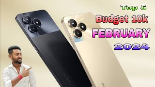 Top 5 Budget Phones Under 10,000k FEBRUARY 2024#entrystart