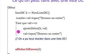 ALGO1 - Chapitre 6: Variantes des listes chaînées - Partie 4