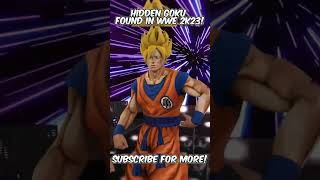 Hidden Goku Model Found In WWE 2K23! #shorts #viral #wwe2k23