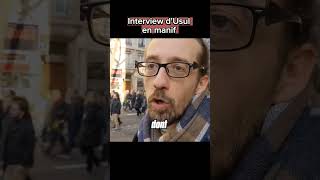 Interview d'Usul en manif contre les #retraites #france #manifestation #lyon #macron #retraite