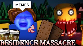 ROBLOX Residence Massacre Funny Moments (MEMES) #1