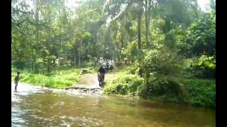 Off road trip and River crossing in Yamaha Rxz in kerala