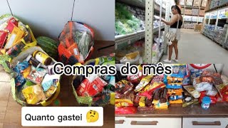 compras do mês/ quanto gastei esse mês. 😮‍💨