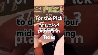 Texas Pick3 Lottery advice #texaslottery #pick3 #cash3