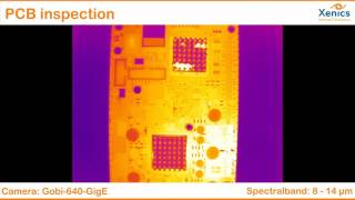 Xenics Gobi-640-GigE PCB電路板檢查