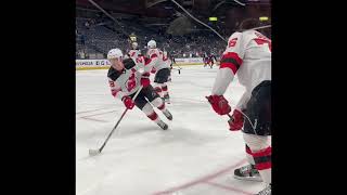 P. K. Subban fun warmup, Jack Hughes. Devils