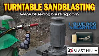 Can You Use a Turntable When Sandblasting?  ONLY Near-White Blast Finishes            #sandblasting