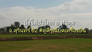 บั้งไฟบัวโคก​ อ.ท่าตูม​ จ.สุรินทร์#ดูดีๆเฉียดเครื่องบิน