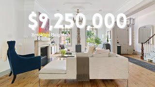 Inside a $9.250M Brooklyn Heights, NYC Townhouse | 4 Beds,3.5 Baths, Multi Parking, Garden & Terrace