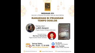 Webinar #56 : Ramadhan di Priangan Tempo Doeloe (Ngabuburit Student Rihlah Indonesia)