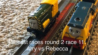 Diecast races round 2 race 11: Arry vs Rebecca